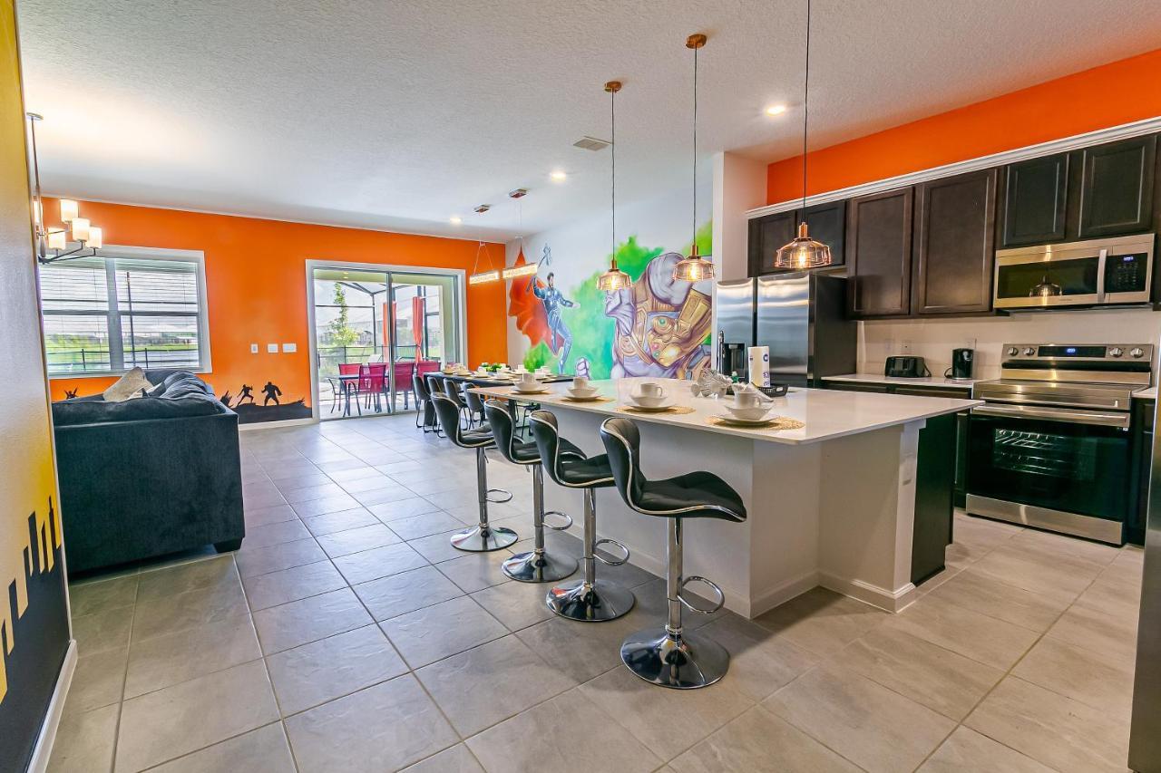 Luxury 12 Bedrooms Pool House 10 Min To Disney4630 Kissimmee Luaran gambar