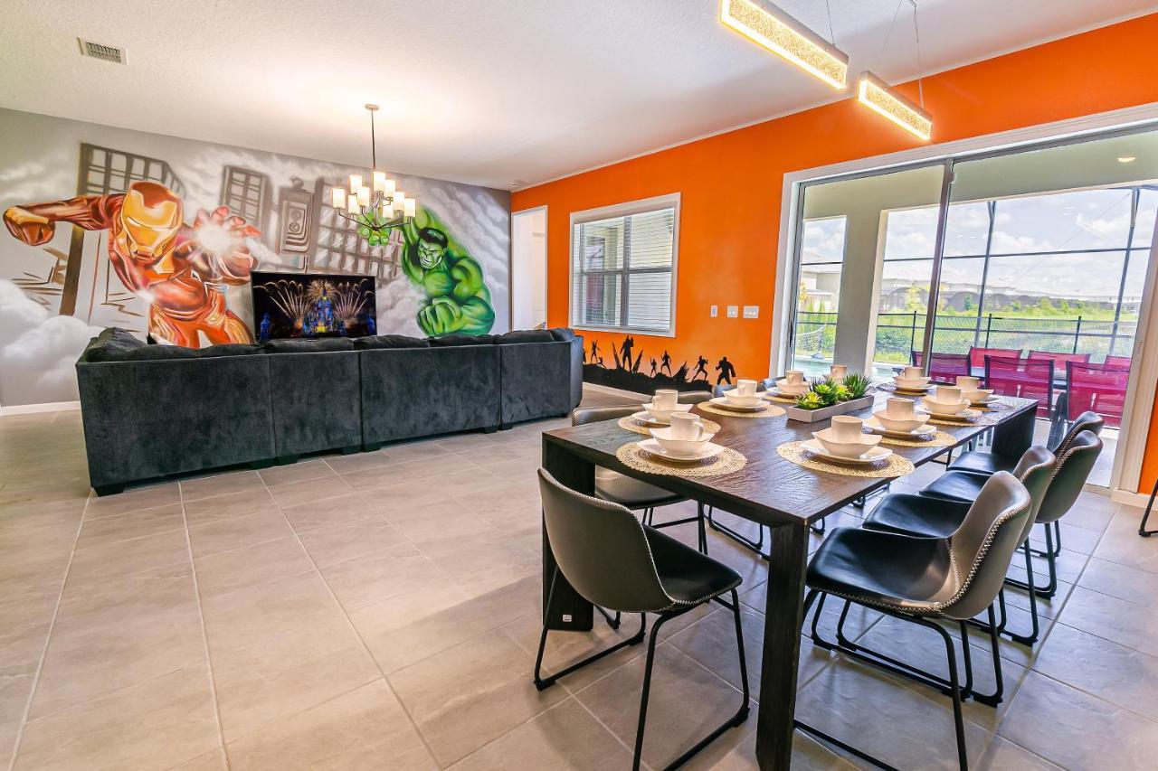 Luxury 12 Bedrooms Pool House 10 Min To Disney4630 Kissimmee Luaran gambar